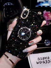 Load image into Gallery viewer, Lxury Bling Glitter Silicone Gem holder case cover for Iphone XS MAX XR X 8 7 6 6S Plus Gem Air Bag Case Back Cover